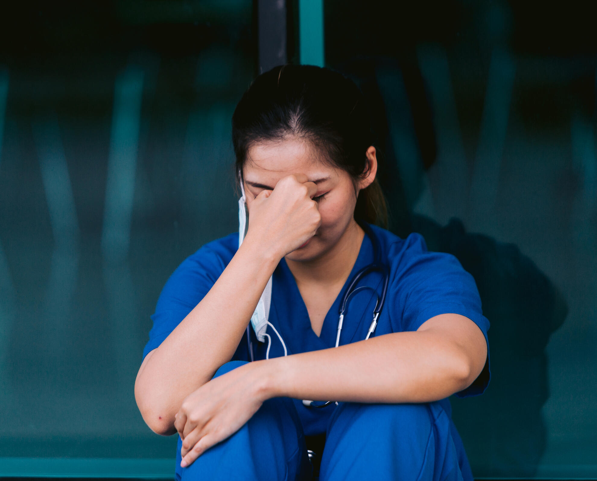 Burned Out Nurse, exhausted